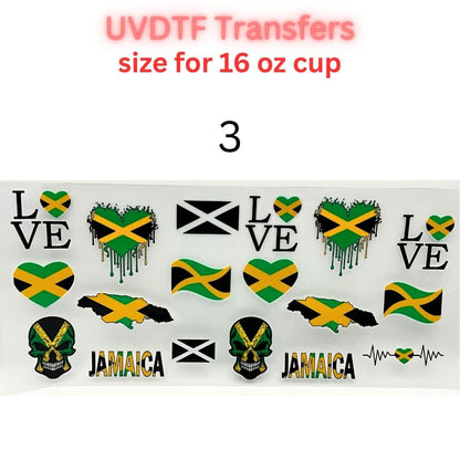 Cultural & Lifestyle UV DTF Cup Wraps | 16oz Tumbler Transfers | Juneteenth, Island Vibes, Teacher Life, Melanin Pride Designs