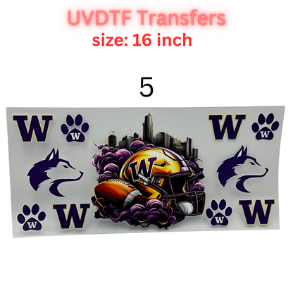 Game Day Football Helmet UV DTF Transfer Sheet – 16 Inch | College Color Inspired Designs