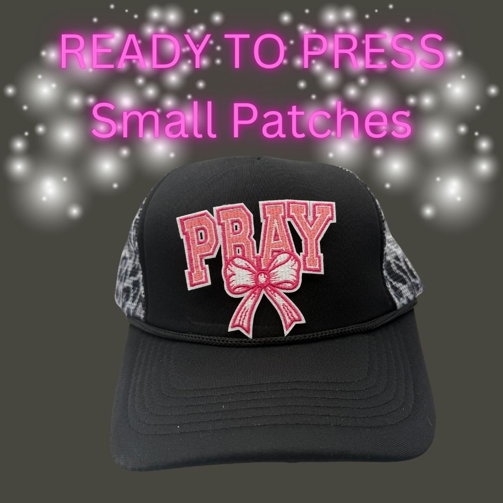 ✨ Ready to Press Small Patches – Faith, Cross, Pray & God Is Good Designs