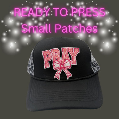 ✨ Ready to Press Small Patches – Faith, Cross, Pray & God Is Good Designs