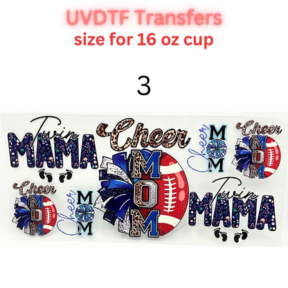 Mom Life & Lifestyle UV DTF Cup Wraps | 16oz Tumbler Transfers | Cheer, Floral, Grandma, Self-Love & Off-Road Designs