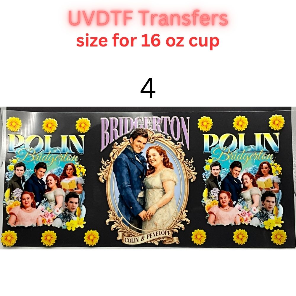 Regency Tea Party UVDTF Cup Wraps | Vintage Tea Aesthetic Transfers | Floral Tea Cup Designs | 16oz Glass Cup Wrap Decals
