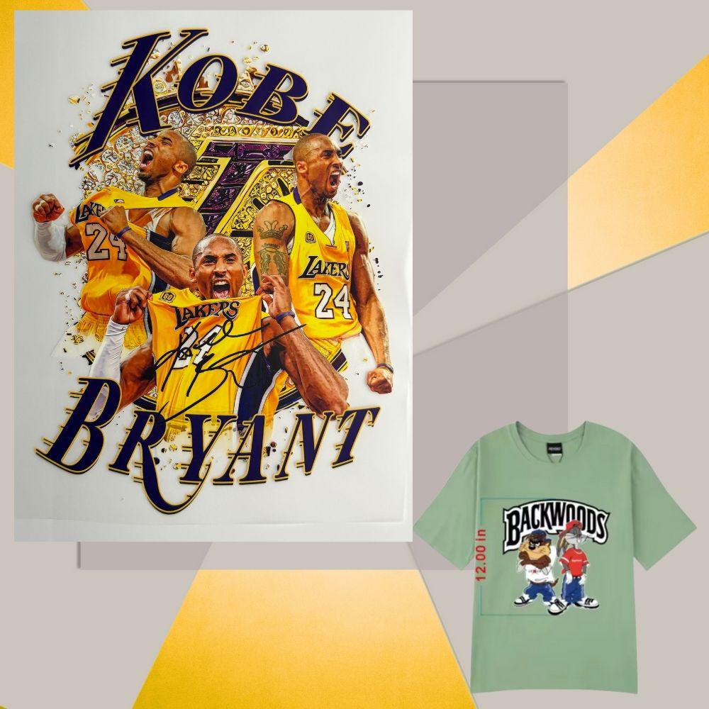 Print Signed Basketball Legend DTF Transfers – Black Mamba Sport Heat Press Designs (12 Inch)