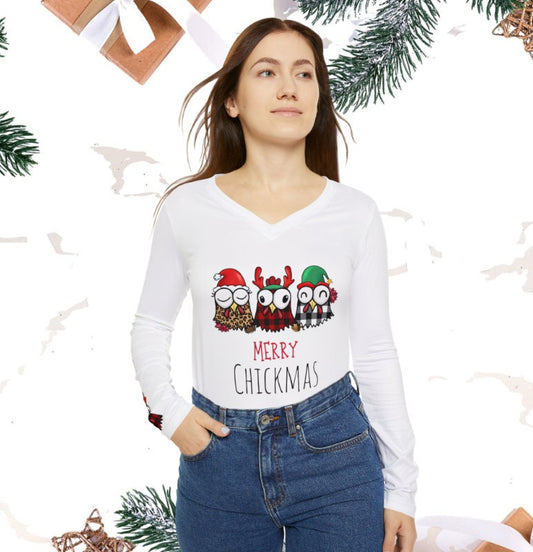 Merry Chickmas Chicken PNG – Funny Christmas Farm Sublimation Digital Download