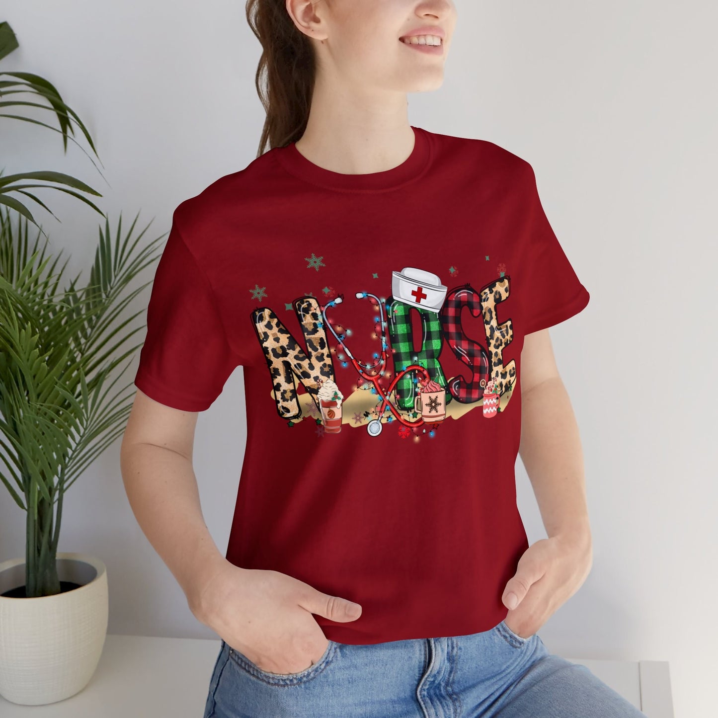 Nurse Christmas PNG Designs – Festive Sublimation Files with Stethoscope & Holiday Patterns