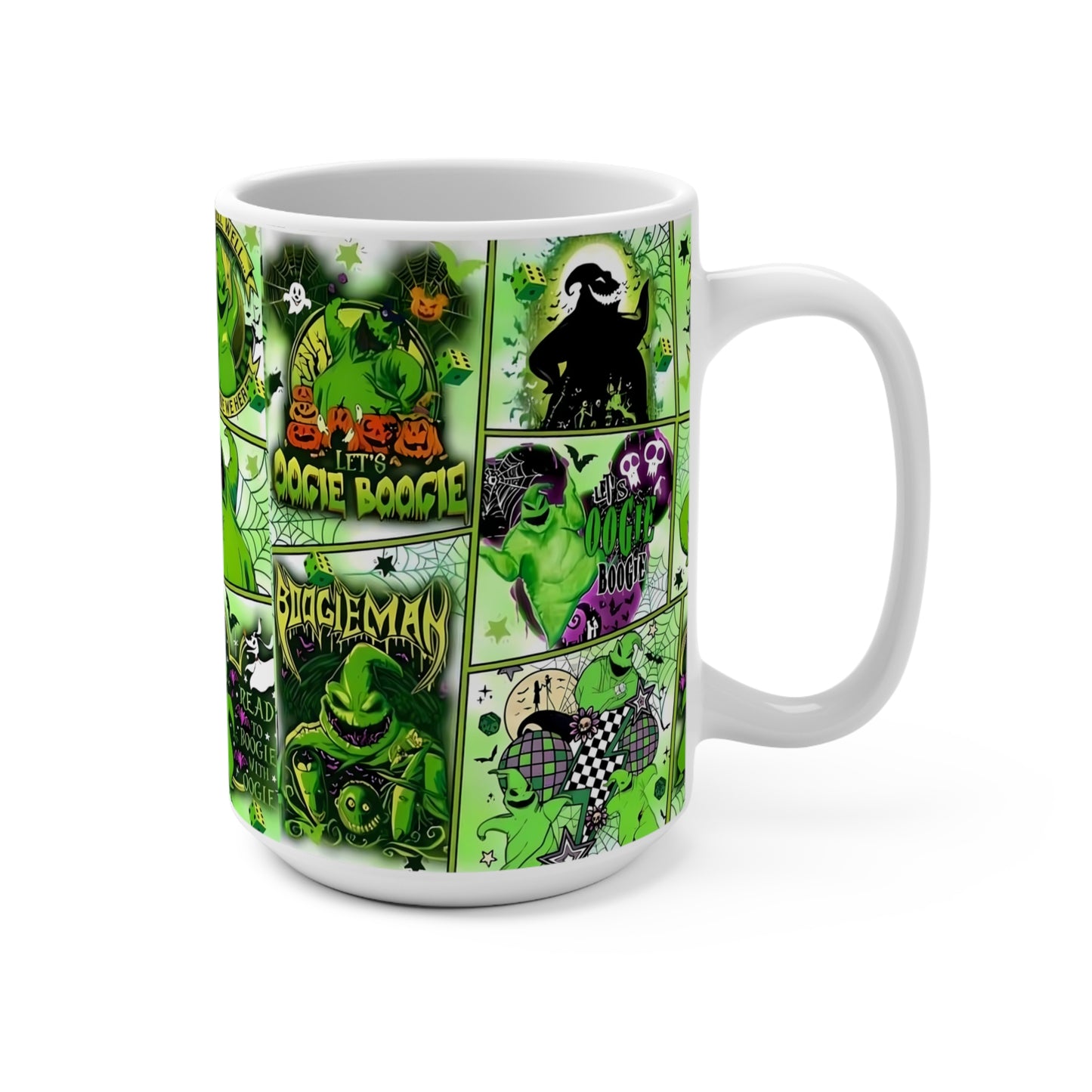 Spooky Vibe Mug - 15oz Halloween Coffee Cup, Gift for Horror Lovers, Ghoul Coffee Mug, Halloween Decor, Boogie Boogie Mug