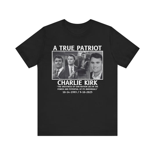 Patriotic Tribute Tee, Celebratory Shirt, Memorial Gift, Social Statement Tee, Casual Everyday Wear