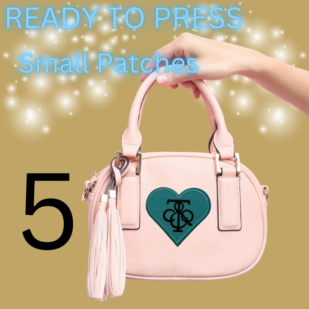 Heart Patches – Ready to Press | Small Patches