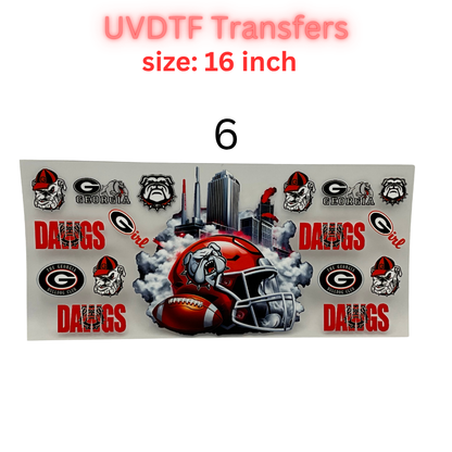 Football Helmet City Vibes UV DTF Transfer Sheet – 16 Inch | Game Day Inspired Designs