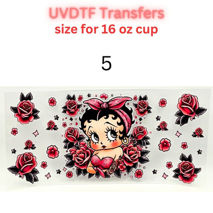 Trendy UVDTF Tumbler Wraps | Cowgirl, Book Lover, Patriotic & Dad Designs | 16oz Glass Cup Transfer | Cute & Western Aesthetic