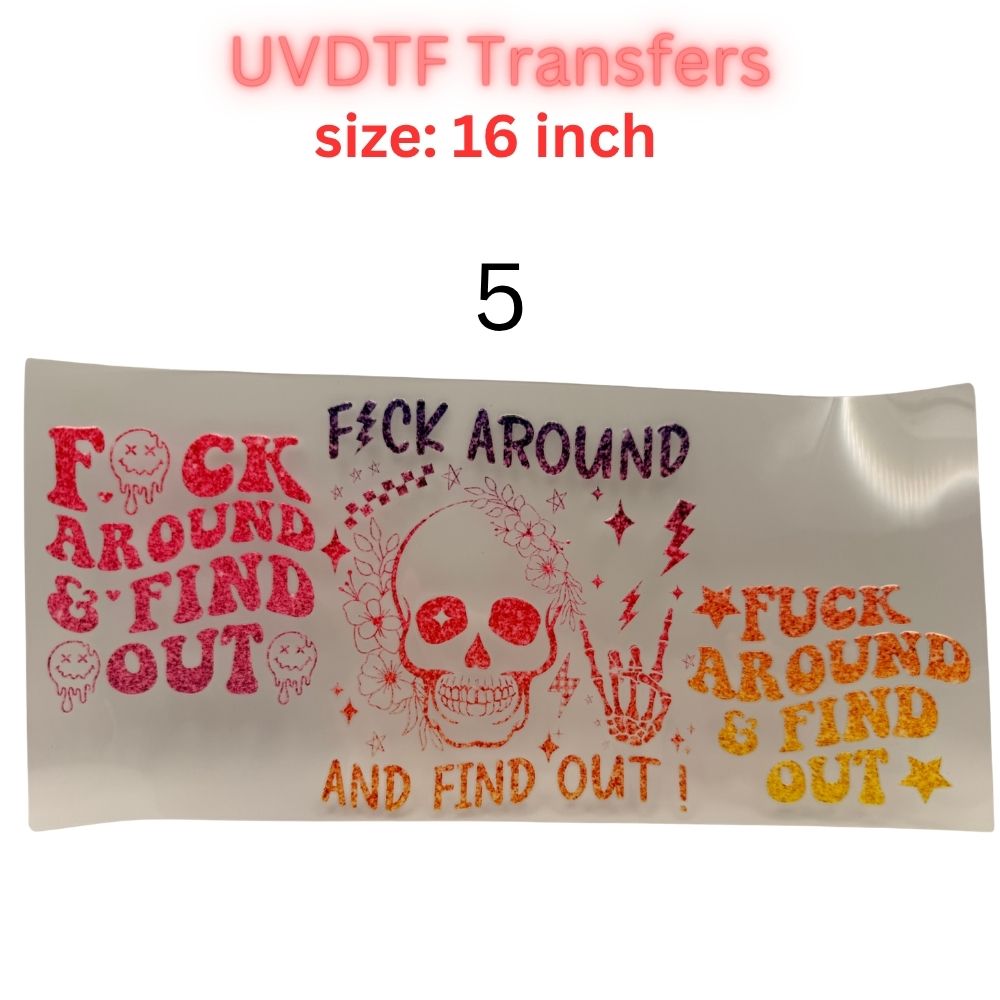 Adult Humor UVDTF Cup Wrap | Sarcastic Quote 16oz Libbey Wrap | Funny Attitude Tumbler Transfer | Bold Statement Decal | No Heat Press