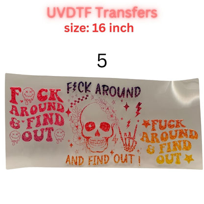 Adult Humor UVDTF Cup Wrap | Sarcastic Quote 16oz Libbey Wrap | Funny Attitude Tumbler Transfer | Bold Statement Decal | No Heat Press