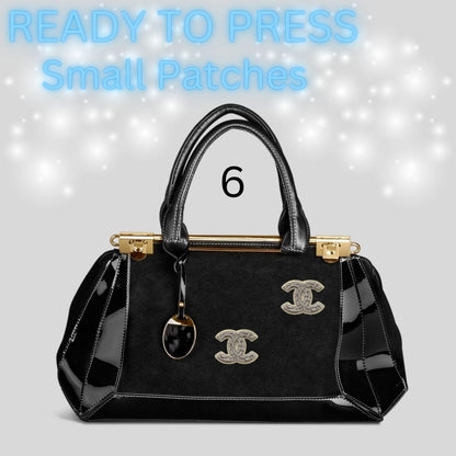 Designer-Inspired Sequin & Chenille Letter Patches – Ready to Press | Small Appliqués