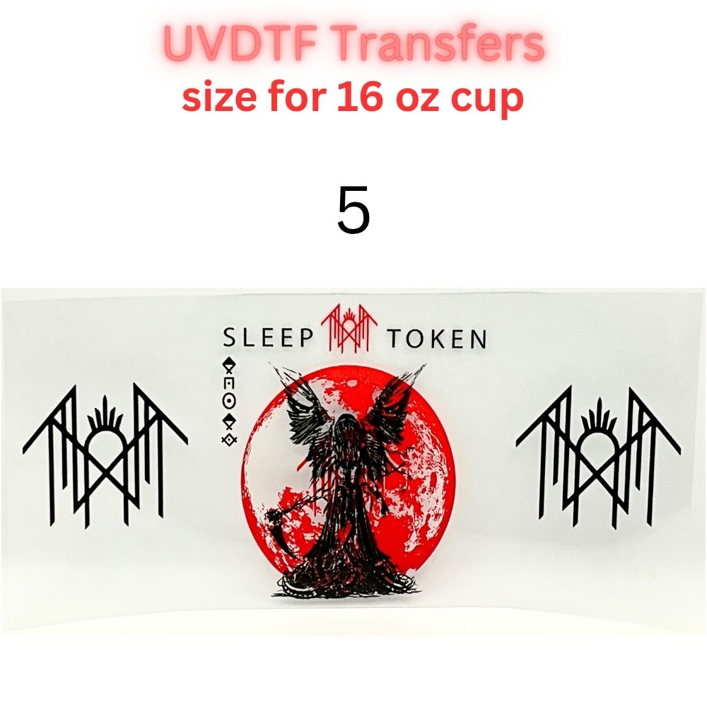 Gothic UVDTF Cup Wrap | Dark Fantasy Glass Cup Decal | Alternative Aesthetic Tumbler Wrap | 16oz Libbey Transfer