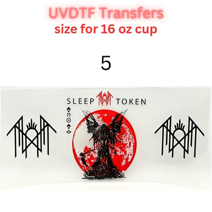 Gothic UVDTF Cup Wrap | Dark Fantasy Glass Cup Decal | Alternative Aesthetic Tumbler Wrap | 16oz Libbey Transfer