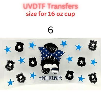 Trendy UVDTF Tumbler Wraps | Cowgirl, Book Lover, Patriotic & Dad Designs | 16oz Glass Cup Transfer | Cute & Western Aesthetic