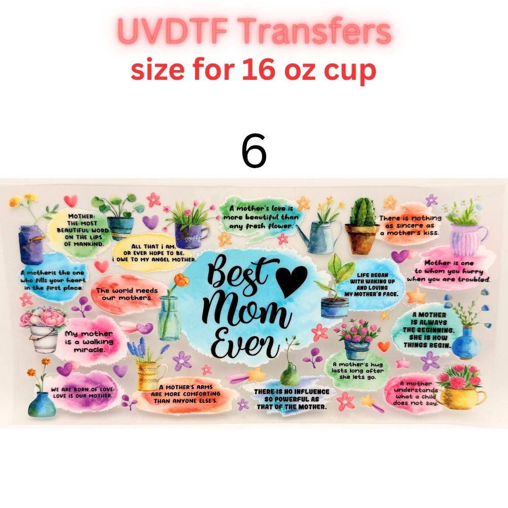 Edgy UVDTF Cup Wrap | 16oz Glass Can Transfer | Funny Quotes Aesthetic Wrap | Butterfly Skull Floral Designs | Trendy Tumbler Decal