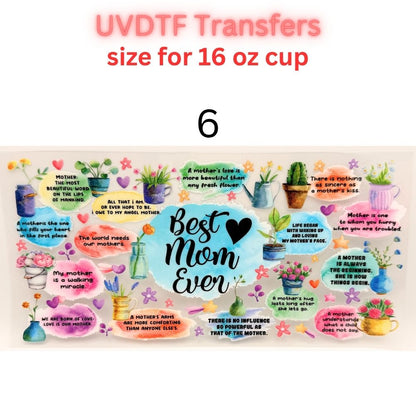 Edgy UVDTF Cup Wrap | 16oz Glass Can Transfer | Funny Quotes Aesthetic Wrap | Butterfly Skull Floral Designs | Trendy Tumbler Decal