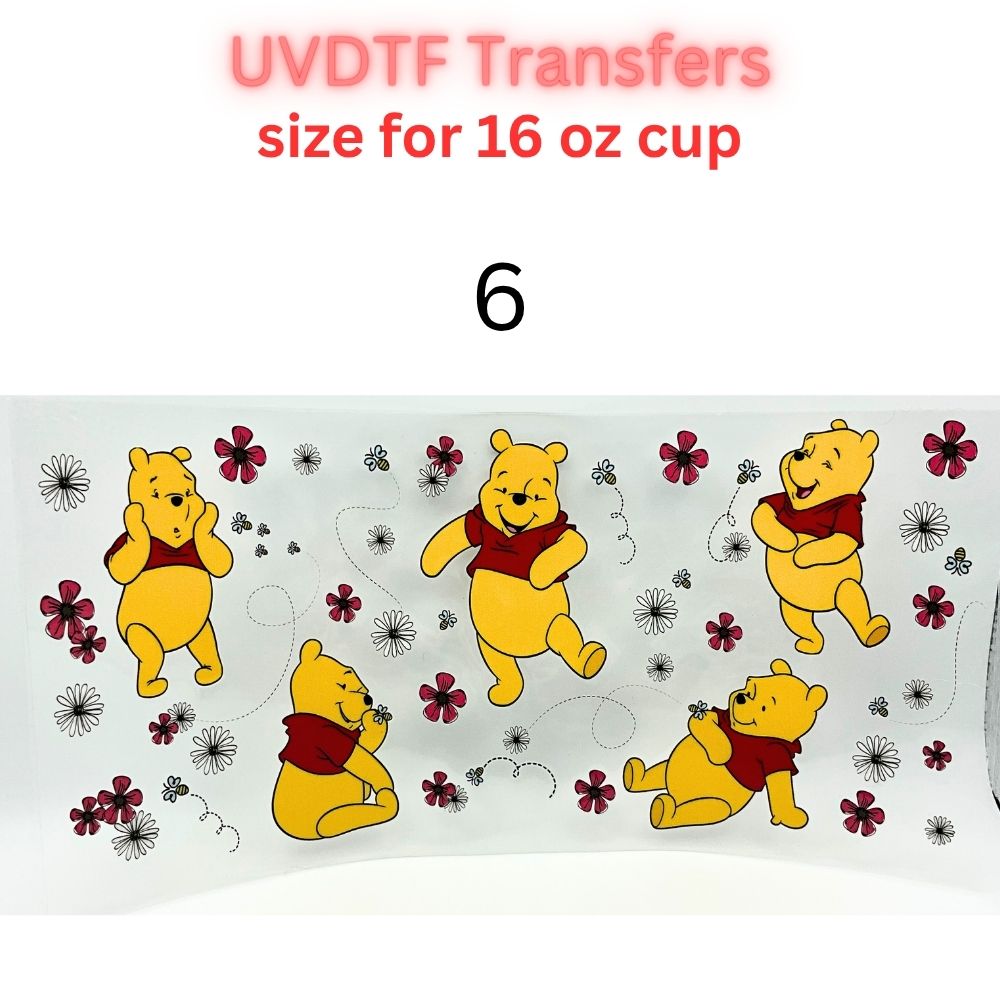 Cute Cartoon UV DTF Cup Wrap for 16oz Glass Can | Retro Strawberry, Farm Animals, Bear & Bird Drinkware Transfer