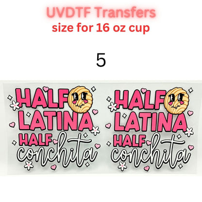 Cute Coffee & Lifestyle UV DTF Cup Wrap Bundle | 16oz & 40oz Tumbler Transfers | Funny, Western, Latina, Aesthetic Drinkware Decals