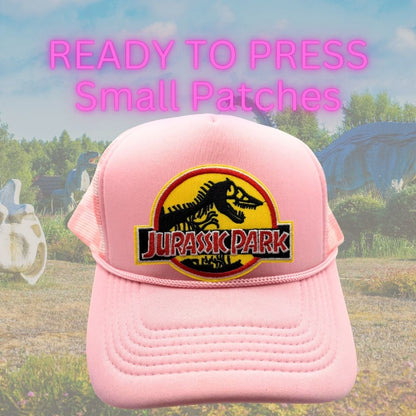 Ready to Press Dinosaur Patches – Cute Embroidered Heat Press Patches for Hats, Kids Shirts & DIY Apparel