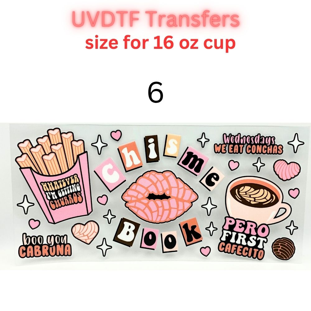 Cute Coffee & Lifestyle UV DTF Cup Wrap Bundle | 16oz & 40oz Tumbler Transfers | Funny, Western, Latina, Aesthetic Drinkware Decals