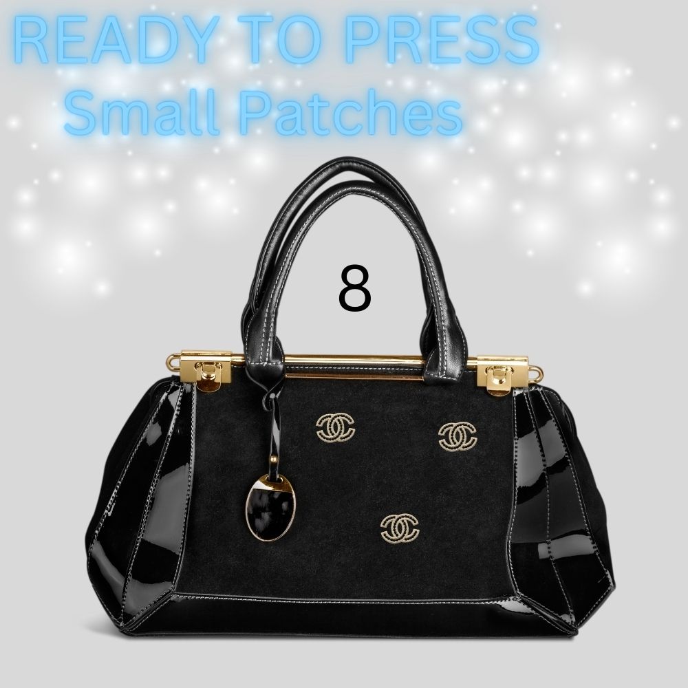 Designer-Inspired Sequin & Chenille Letter Patches – Ready to Press | Small Appliqués