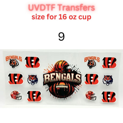 Football Fan Inspired UV DTF Transfers