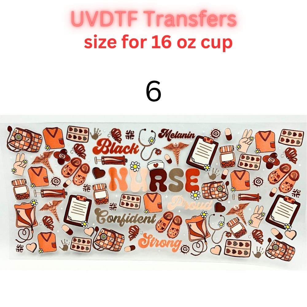 Cultural & Lifestyle UV DTF Cup Wraps | 16oz Tumbler Transfers | Juneteenth, Island Vibes, Teacher Life, Melanin Pride Designs
