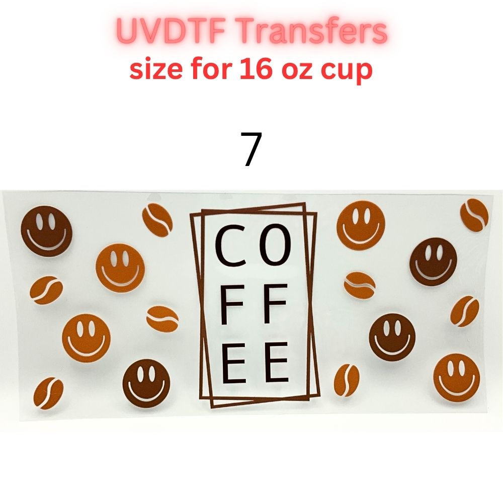Cute Coffee & Lifestyle UV DTF Cup Wrap Bundle | 16oz & 40oz Tumbler Transfers | Funny, Western, Latina, Aesthetic Drinkware Decals