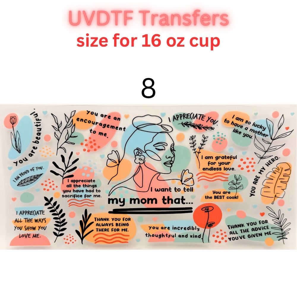 Edgy UVDTF Cup Wrap | 16oz Glass Can Transfer | Funny Quotes Aesthetic Wrap | Butterfly Skull Floral Designs | Trendy Tumbler Decal