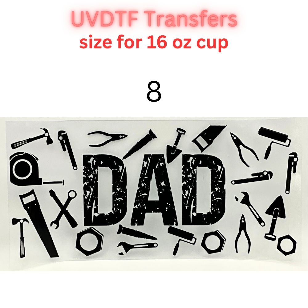 Trendy UVDTF Tumbler Wraps | Cowgirl, Book Lover, Patriotic & Dad Designs | 16oz Glass Cup Transfer | Cute & Western Aesthetic