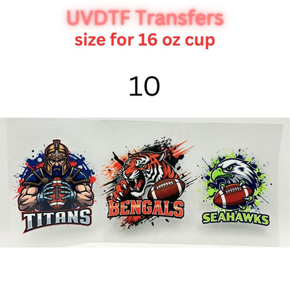 Football Fan Inspired UV DTF Transfers