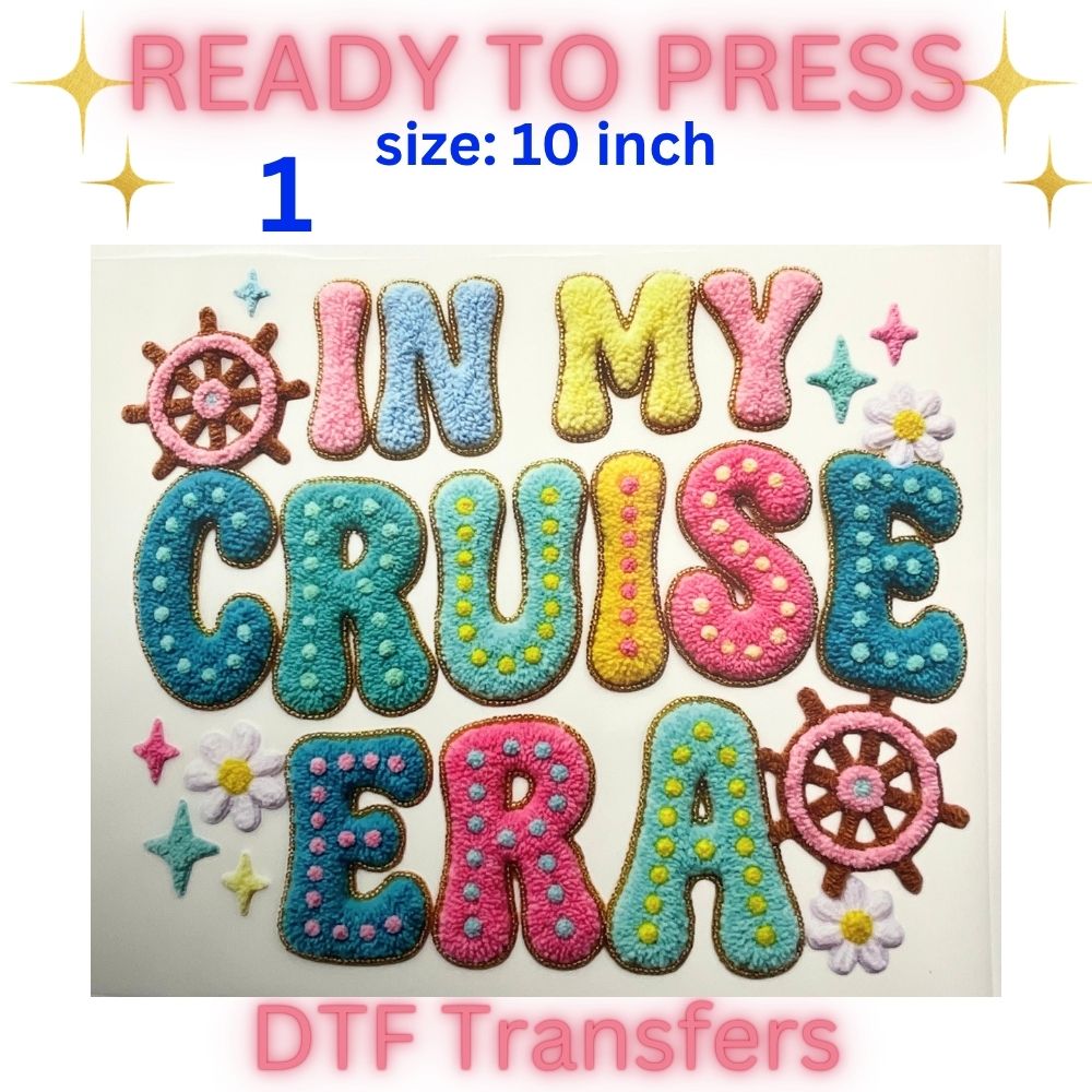 Cute Coastal & Summer Ready-To-Press DTF Transfers | Bookish, Beach & Inspirational Heat Transfers | 10 Inch Designs