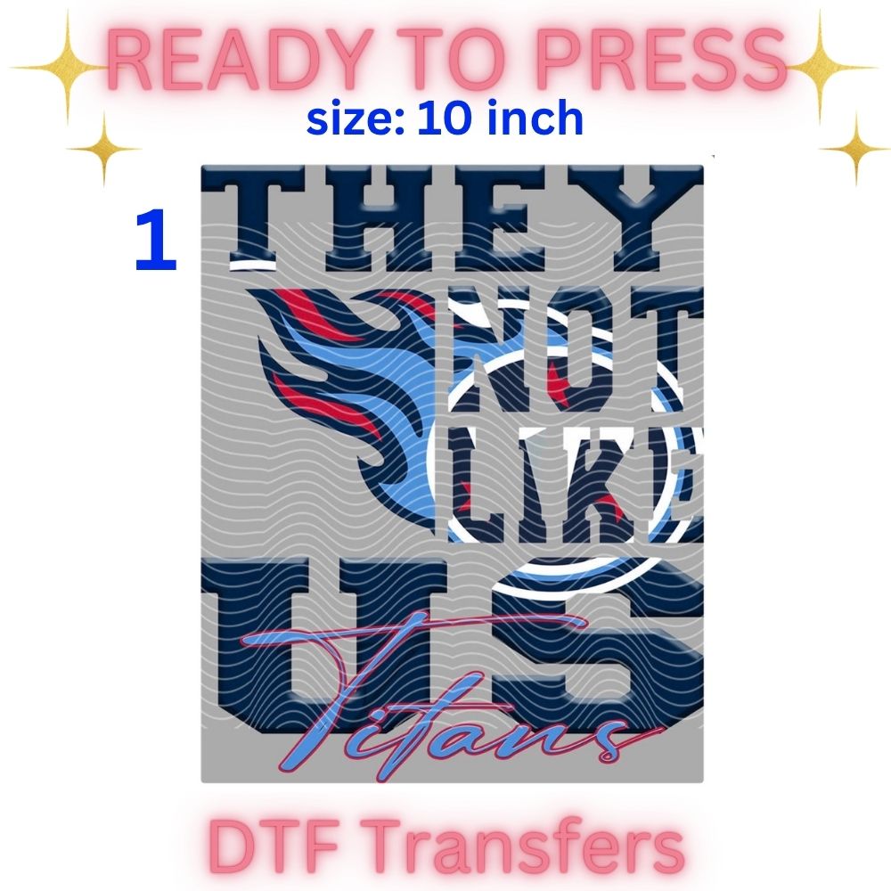 Football Inspired Ready-To-Press DTF Transfers | Orange & Blue Sports Fan Shirt Designs | 10 Inch Heat Transfers