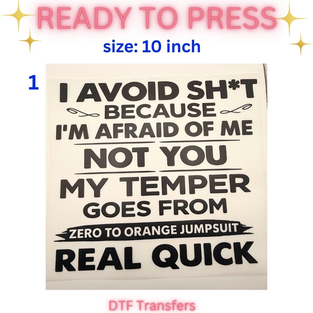 Funny DTF Transfers Collection – Ready to Press