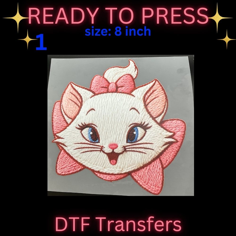 Cute Cartoon & Gamer Inspired DTF Transfers | Kids Character Style Heat Transfers | Ready To Press 8 Inch