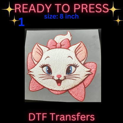 Cute Cartoon & Gamer Inspired DTF Transfers | Kids Character Style Heat Transfers | Ready To Press 8 Inch