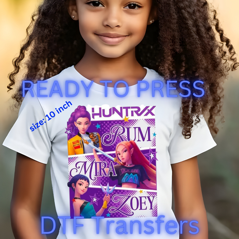 Galaxy Pop Trio DTF Transfer – 10 Inch | Ready to Press Heat Transfer for Shirts, Totes, and Sweaters