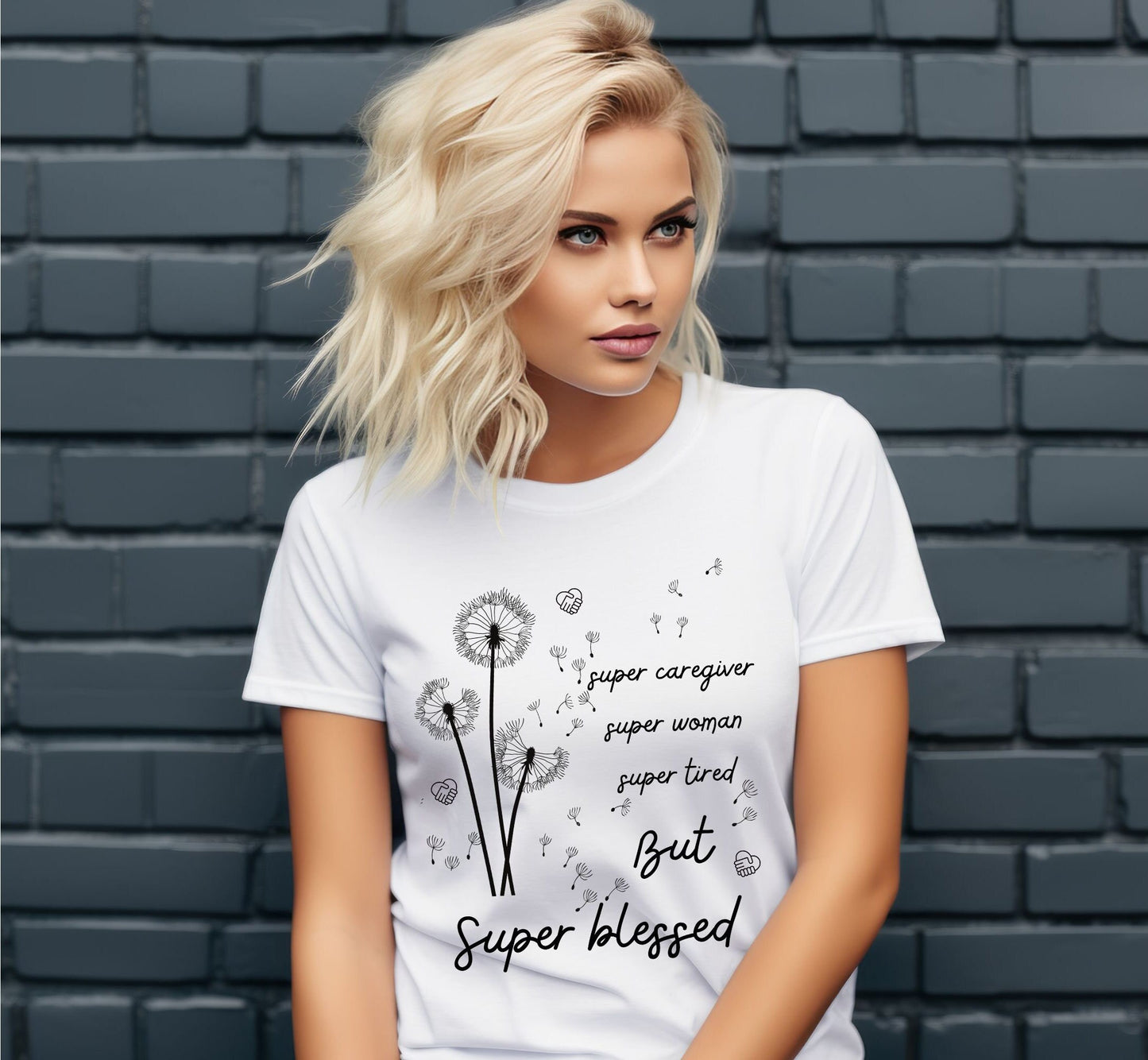 Super Caregiver PNG & SVG Designs – Super Woman, Super Tired but Super Blessed