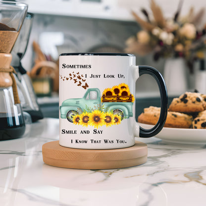 Sometimes I Just Look Up PNG – Memorial Transparent Background Design for Cricut & Sublimation