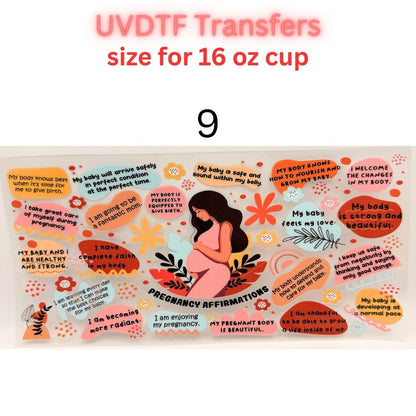 Edgy UVDTF Cup Wrap | 16oz Glass Can Transfer | Funny Quotes Aesthetic Wrap | Butterfly Skull Floral Designs | Trendy Tumbler Decal