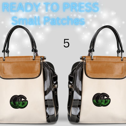 Designer-Inspired Sequin & Chenille Letter Patches – Ready to Press | Small Appliqués