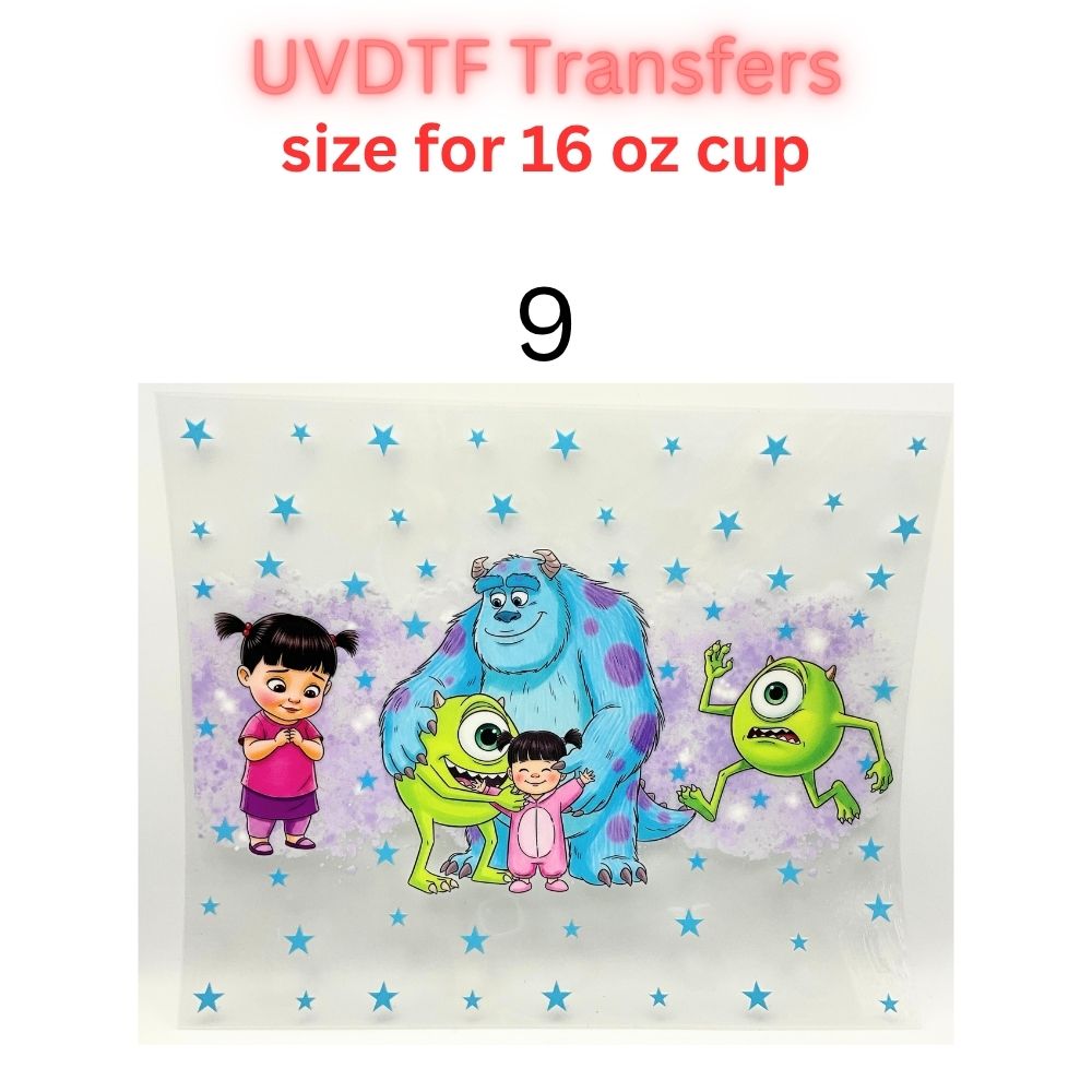 Cute Cartoon UV DTF Cup Wrap for 16oz Glass Can | Retro Strawberry, Farm Animals, Bear & Bird Drinkware Transfer