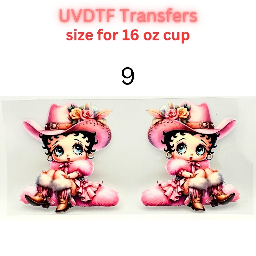Trendy UVDTF Tumbler Wraps | Cowgirl, Book Lover, Patriotic & Dad Designs | 16oz Glass Cup Transfer | Cute & Western Aesthetic