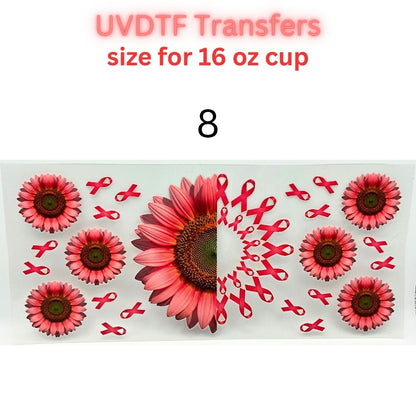 Summer Vacation UV DTF Cup Wraps | 16oz Tumbler Transfers | Beach, Cruise, Tropical, Sea Life & Floral Designs