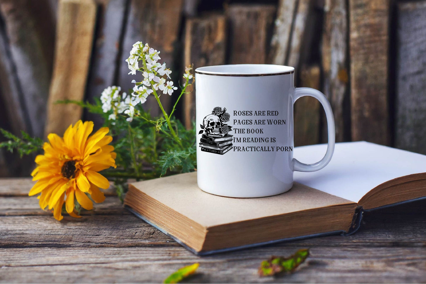 Skull Smut Readers SVG & PNG – Funny Spicy Book Lover Sublimation & Mug Design