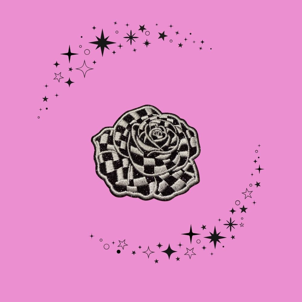 🌹 Rose Small Patches – Ready to Press Embroidery Appliqués | Hat, Jacket, Bag & Clothing Heat Press Iron-On