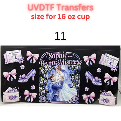 Regency Tea Party UVDTF Cup Wraps | Vintage Tea Aesthetic Transfers | Floral Tea Cup Designs | 16oz Glass Cup Wrap Decals