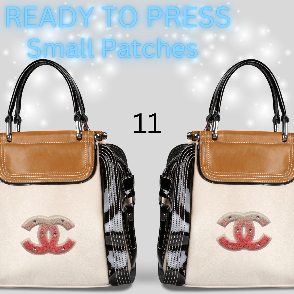 Designer-Inspired Sequin & Chenille Letter Patches – Ready to Press | Small Appliqués